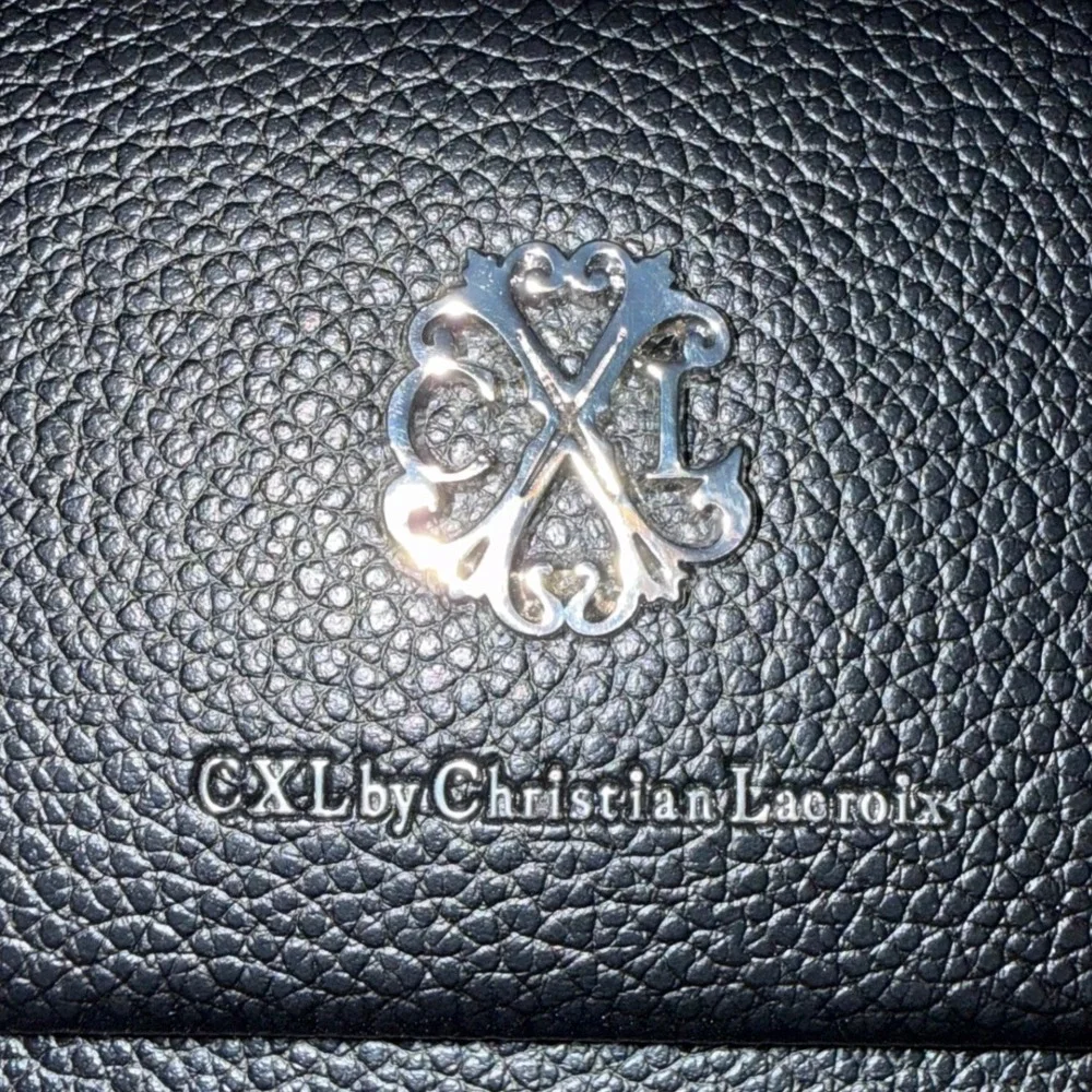 CXL by Christian Lacroix Jardin Black Braided Handle Crossbody Bag NWT